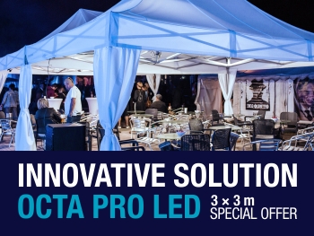 Octa Pro LED 3x3m tent at a price never seen before