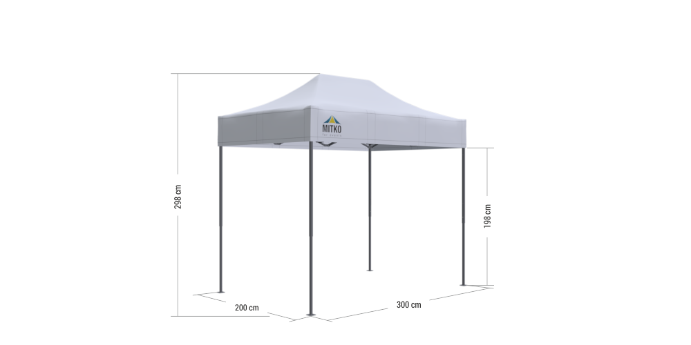 knoop haat Spektakel Express tent 2x3